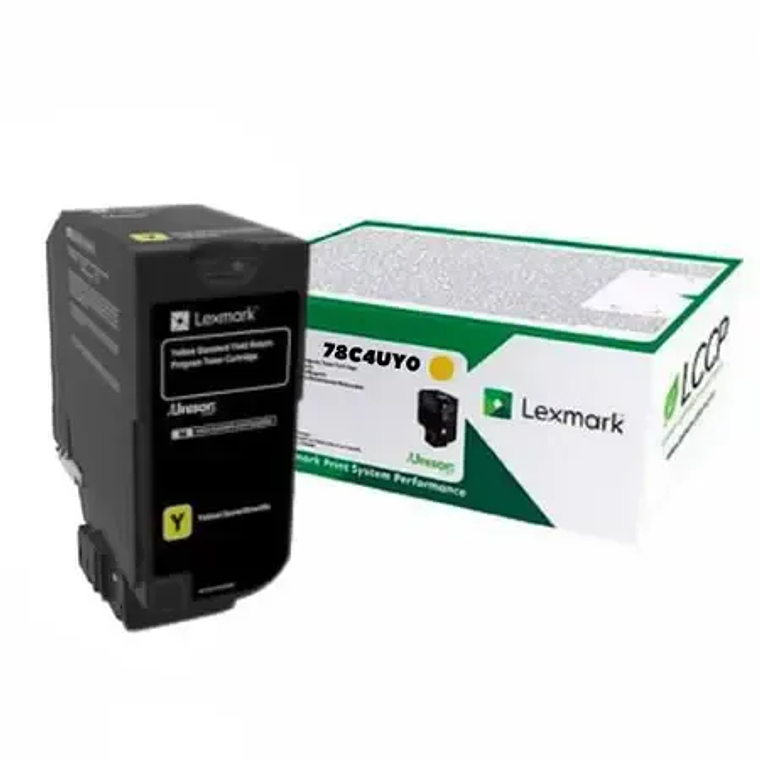 Cartucho de Toner Lexmark 78C4UY0 color Amarillo  1