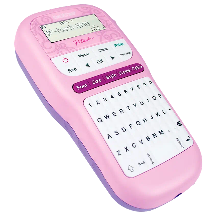 Rotuladora Brother PTH110PK | Color Rosada portátil de fácil uso 3