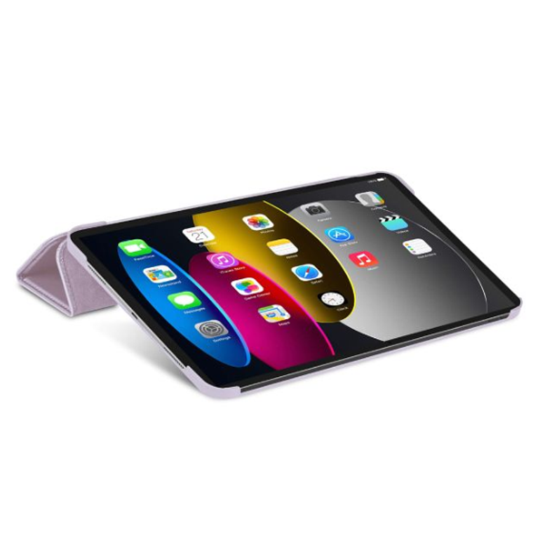 Funda folio slim cuero vegano para iPad 11va gen Decoded Lavanda 4