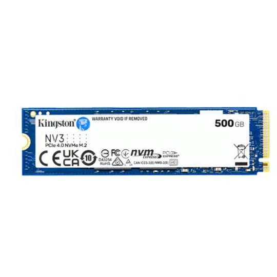 Disco duro 500GB interno SSD |  Kingston NVMe, PCIe 4.0, 5.000MB/s