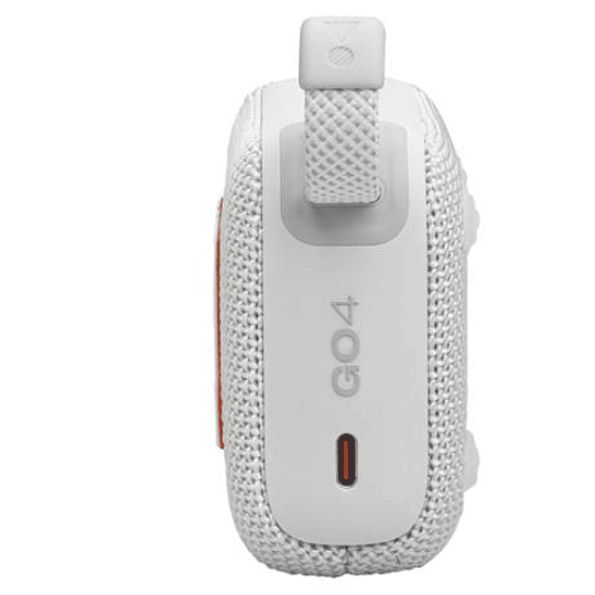 Parlante Ultraportátil JBL Go 4, Hasta 7 horas, 4.2W, Resistente Polvo y agua, Auracast™, Blanco