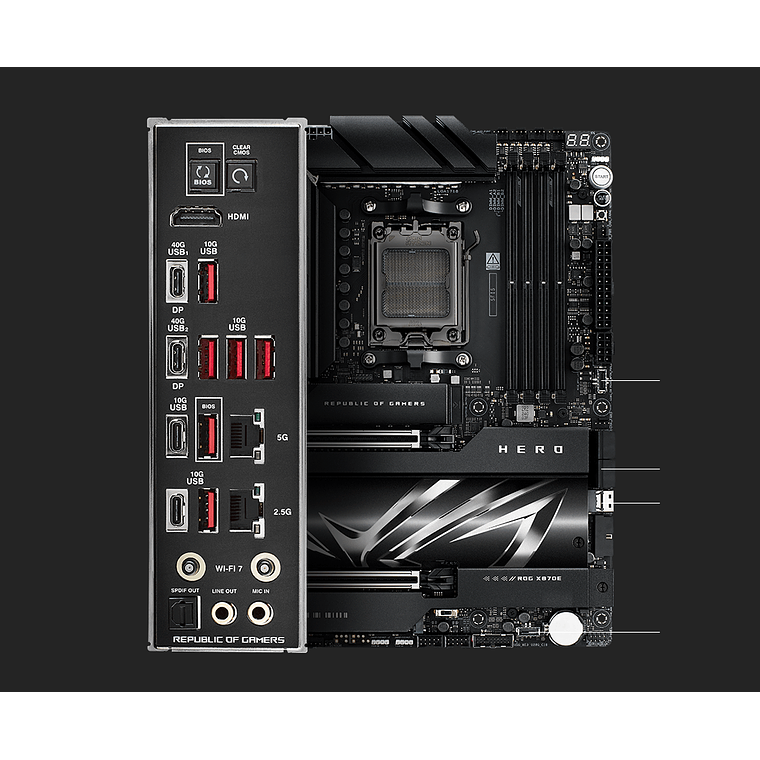 Placa Madre ASUS ROG Crosshair X870E Hero AM5 DDR5 5