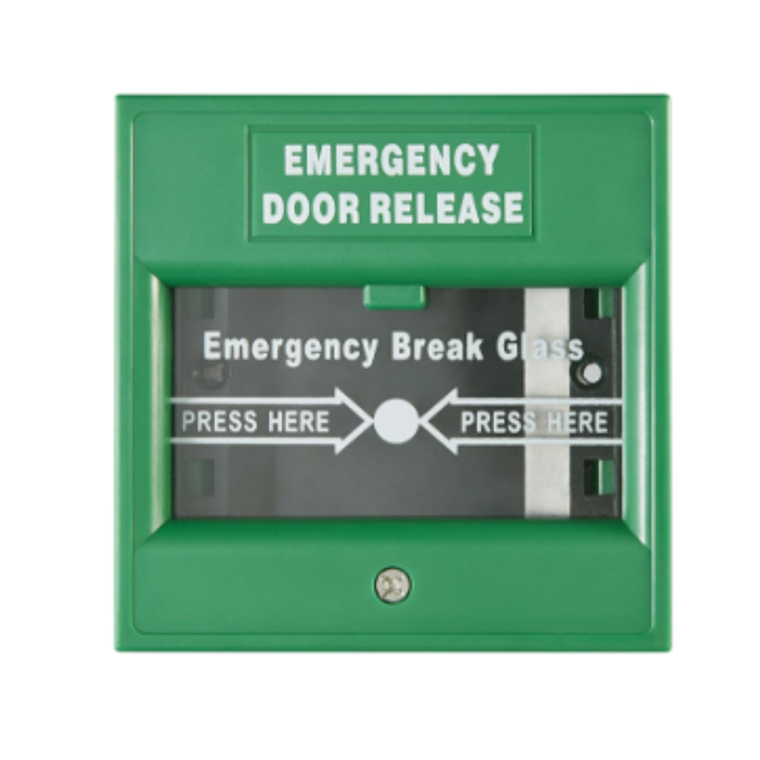 Caja de apertura de puerta de emergencia - Verde - Hikvision DS-K7PEB  1