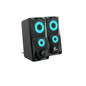 Altavoces - 2.0 canales - Negro - Gaming con luz LED XTS-131 - Xtech 