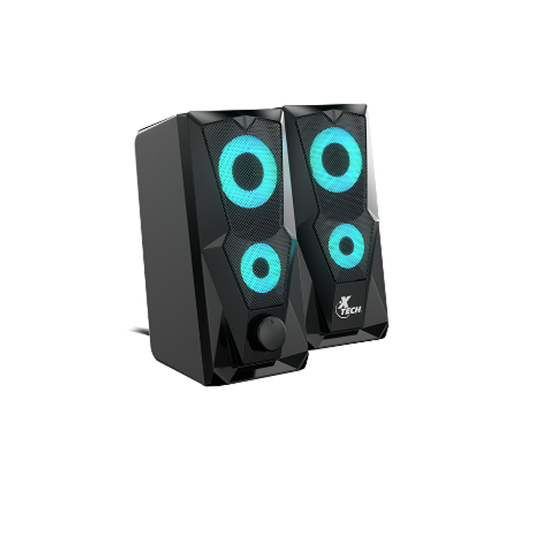 Altavoces - 2.0 canales - Negro - Gaming con luz LED XTS-131 - Xtech  1