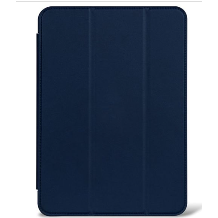 Funda folio slim cuero vegano para iPad Pro 12.9 7ma Gen Decoded Azul Marino 1