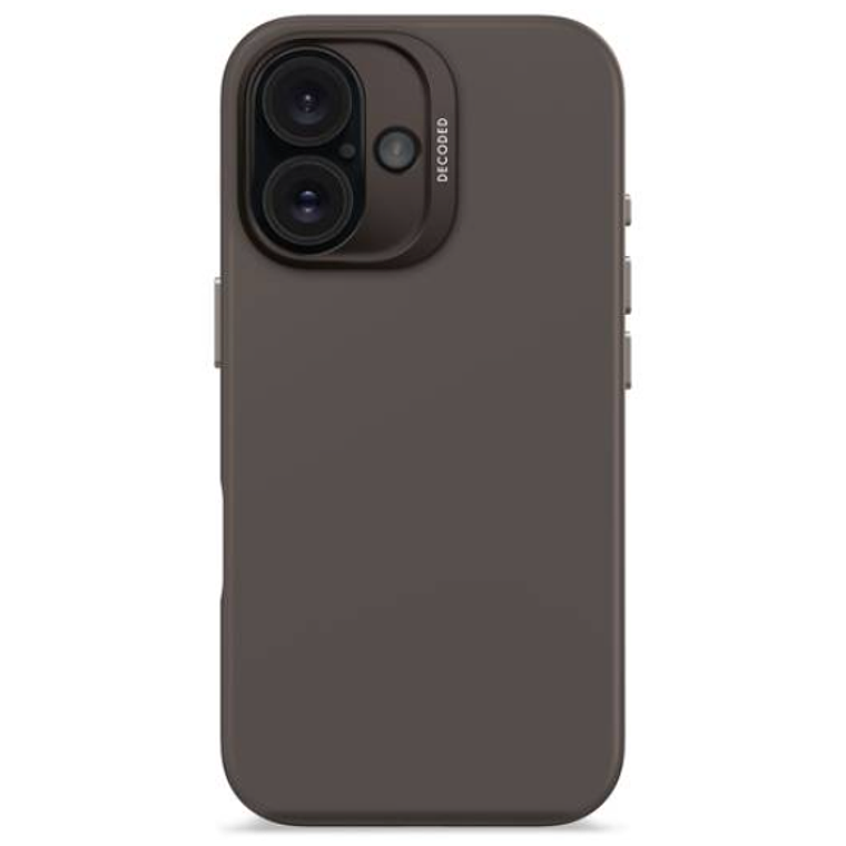 Funda silicona antimicrobial Magsafe iPhone 16 Decoded negro 1