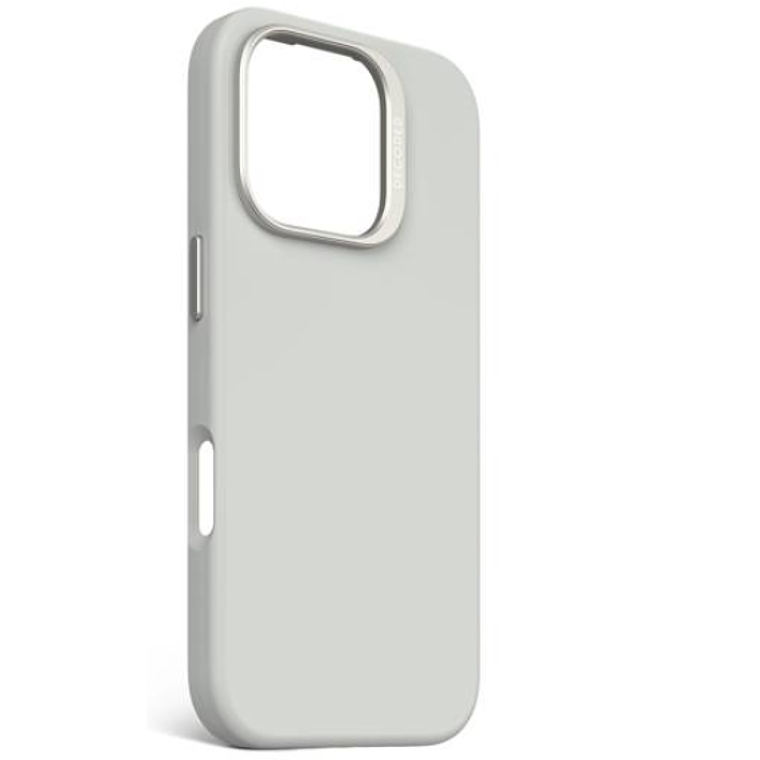 Funda silicona antimicrobial Magsafe iPhone 16 Pro Decoded gris 2