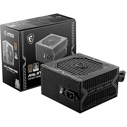 Fuente de Poder MSI MAG A750BN PCIE 5 80+ Bronze 750W ATX