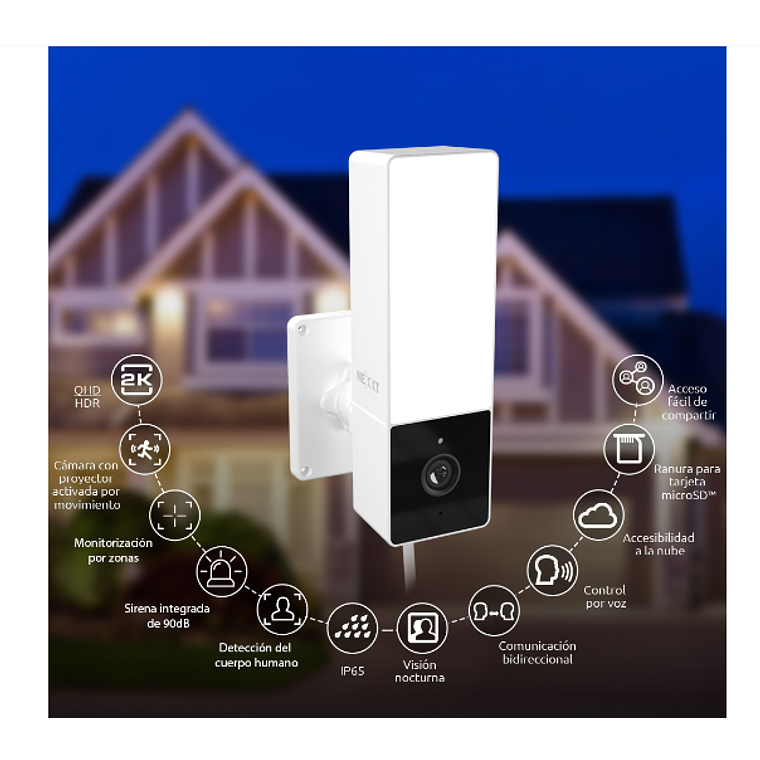 Cámara inteligente Wi-Fi con proyector 3