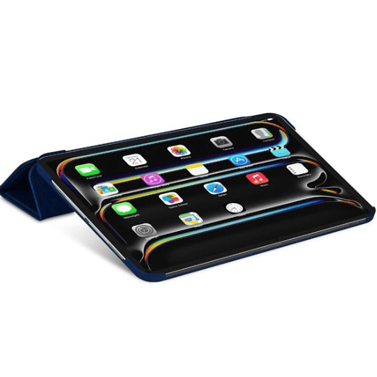 Funda folio slim cuero vegano para iPad Pro 11 5ta Gen  Decoded Azul Marino