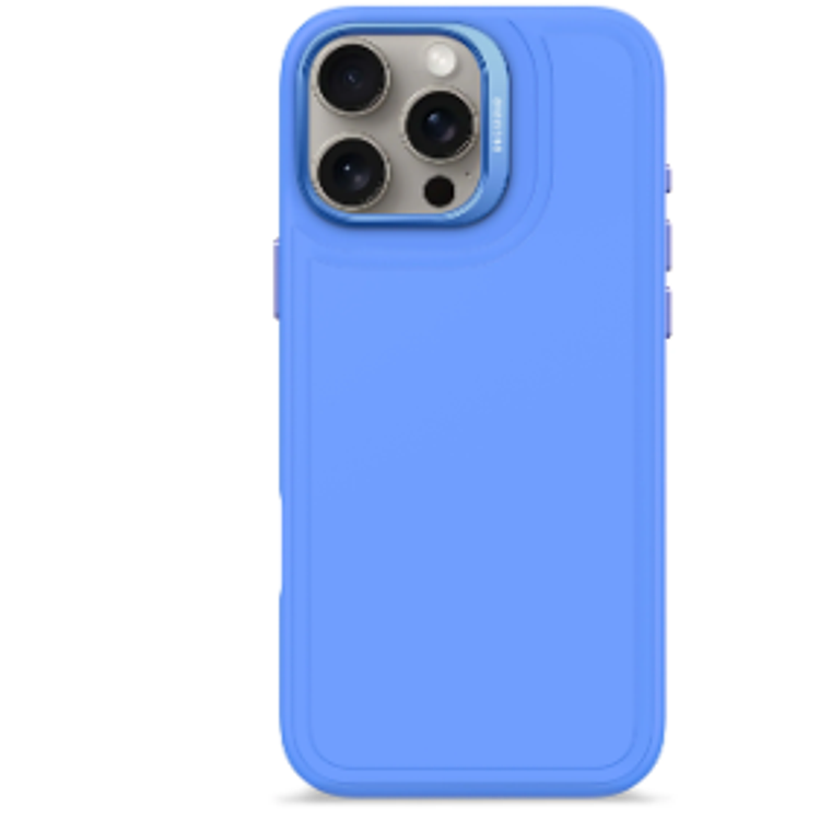 Funda silicona antimicrobial stacks Magsafe iPhone 16 Pro Max Decoded azul 1