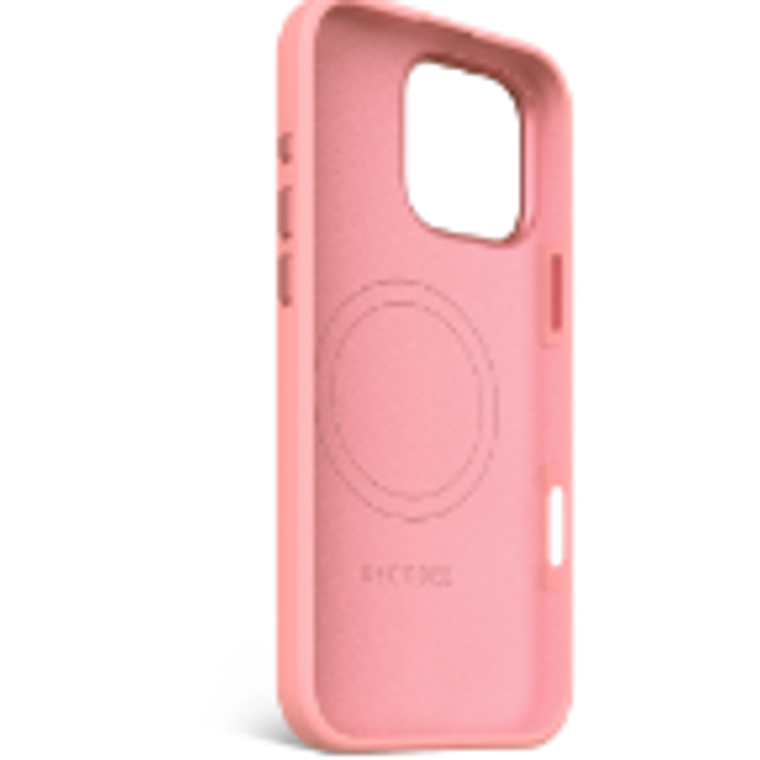 Funda silicona antimicrobial stacks Magsafe iPhone 16 Pro Max Decoded rosado 3