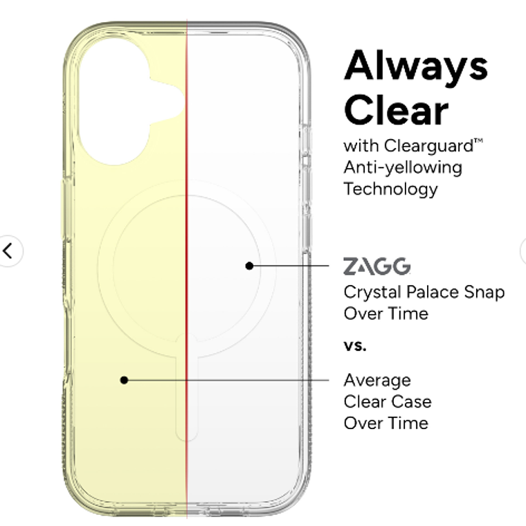 Funda Crystal Palace Snap Magsafe iPhone 16 Zagg Pam 2