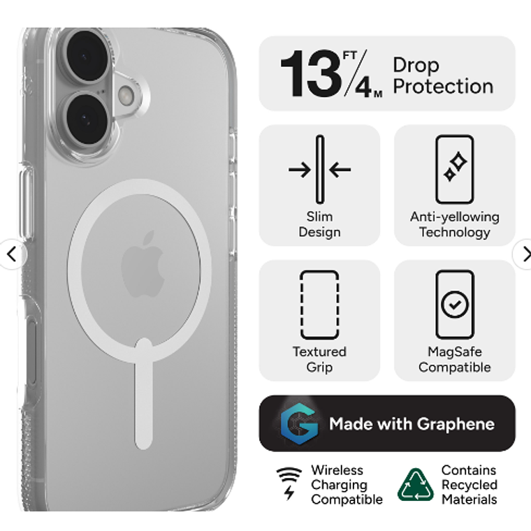 Funda Crystal Palace Snap Magsafe iPhone 16 Zagg Pam 3