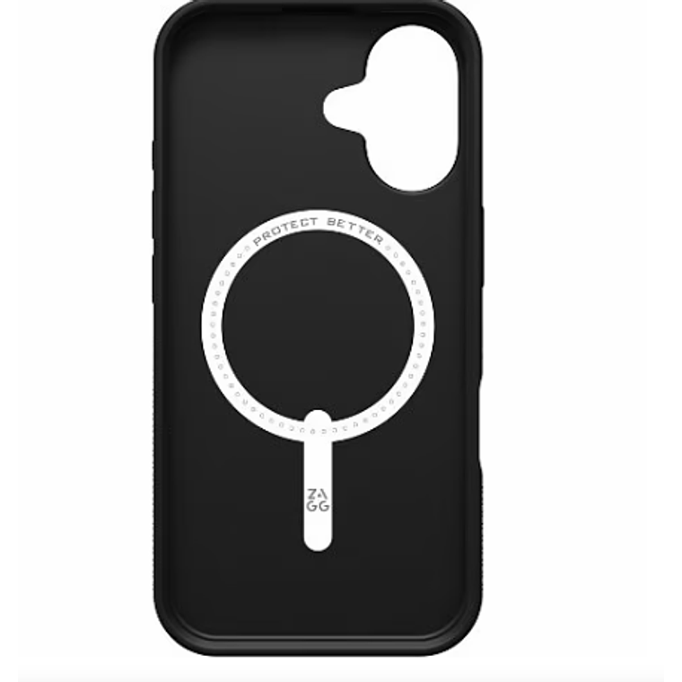 Funda Luxe Snap Magsafe iPhone 16 Zagg negro 4