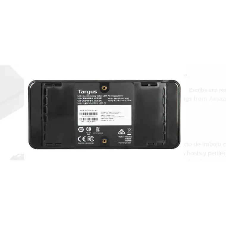 Estación de acoplamiento universal USB-C DV4K con suministro de energía de 100 W 4