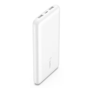 Batería 10.000 mAh 2xUSB-A 1xUSB-C 15W Belkin blanco