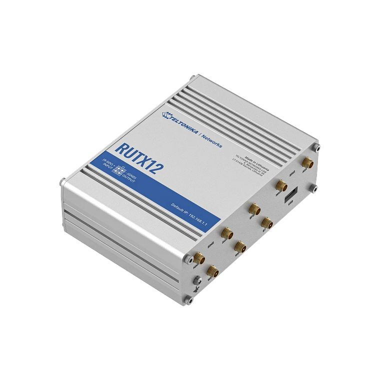 Router RUTX12 Celular Industrial 4G LTE Cat 6/ Dual Modem / Dual SIM/ WiFi/GPS/Bluetooth/Load Balancing 2