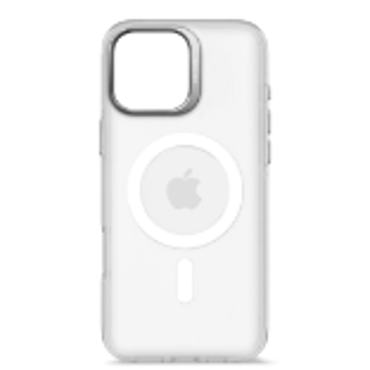 Funda plastico reciclado Magsafe iPhone 16 Pro Max Decoded blanco/transparente 2