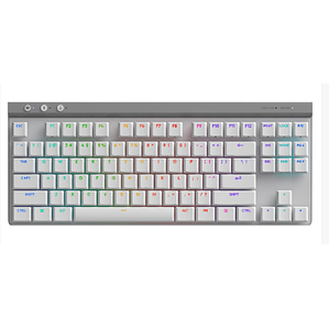 Teclado Mecánico Logitech G515 LightSpeed TKL (Switch GL, Bluetooth, Inglés, Blanco)