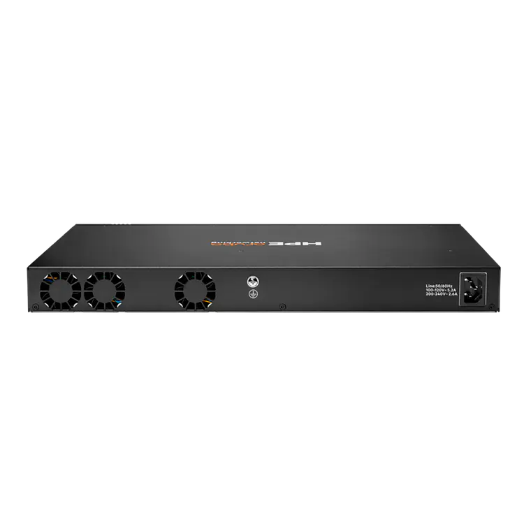 Switch 24 puertos HPE Aruba Networking CX 6200F 24G PoE Clase‑4 4 SFP+ 370 W 3