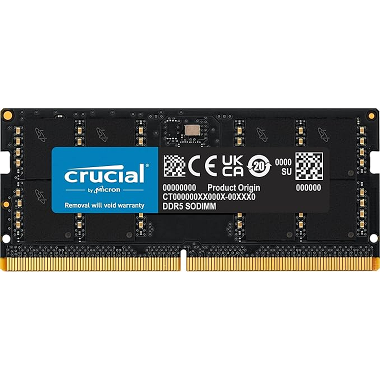 Memoria Ram 32GB DDR5 5600Mhz CL46 SoDimm Crucial 1
