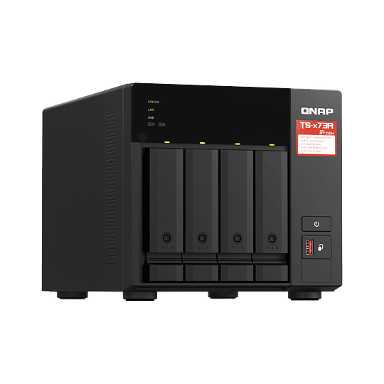 Servidor NAS QNAP - 4-Bay Tower AMD Ryzen with 2.5