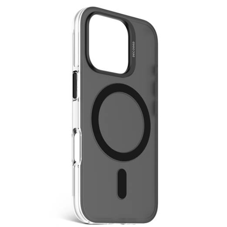 Funda plastico reciclado Magsafe iPhone 16 Pro Decoded negro/transparente 2