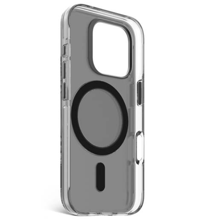 Funda plastico reciclado Magsafe iPhone 16 Pro Decoded negro/transparente 3