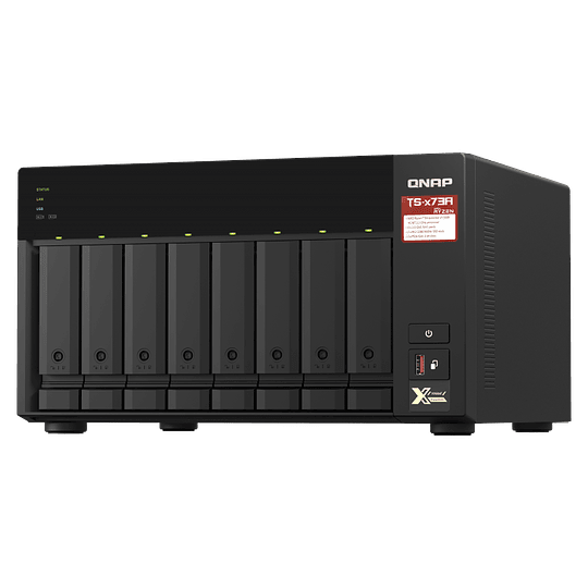 Servidor NAS QNAP 8-Bay torre AMD Ryzen with 2.5