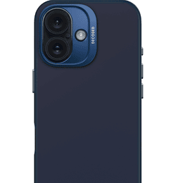 Funda silicona antimicrobial Magsafe iPhone 16 Decoded azul marino