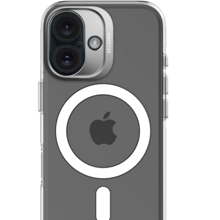 Funda plastico reciclado Magsafe iPhone 16 Decoded transparente 1