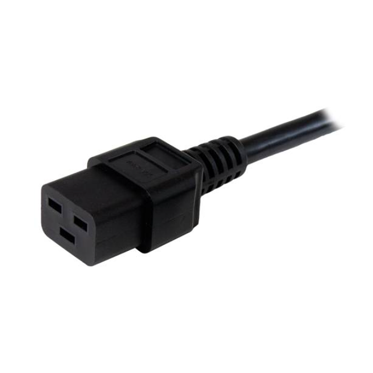 Cable de alimentación resistente de 10 pies (9.8 ft), CA NEMA 5-15P a C19, 15A 125V, 14AWG 2