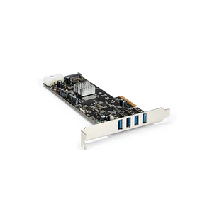 Adaptador Tarjeta PCI Express PCI-E 4 Puertos USB 3.0 UASP 2 Canales de 5Gbps 