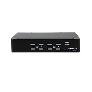 Switch 4 puertos KVM Video DisplayPort DP Hub Concentrador USB 2.0 Audio