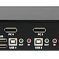 Switch 4 puertos KVM Video DisplayPort DP Hub Concentrador USB 2.0 Audio - Miniatura 2