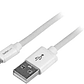 Cable de 2m Lightning de 8 Pin a USB A 2.0 para Apple iPod iPhone iPad - Blanco - Miniatura 2