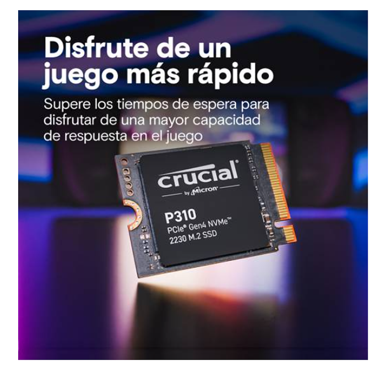 Disco duro 2TB interno SSD | Crucial PCIe NVMe Crucial P310 Gen 4 M.2 2230 5