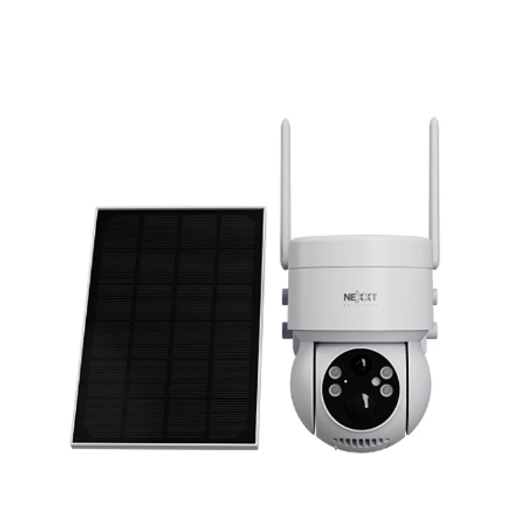Cámara 2k PTZ Con Panel Solar Wi-Fi Nexxt Solutions Home  1