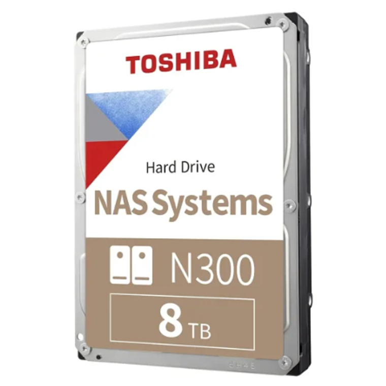 Disco Duro NAS Toshiba N300 de 8TB (3.5“, 7200rpm, SATA, 512MB de Caché) 1