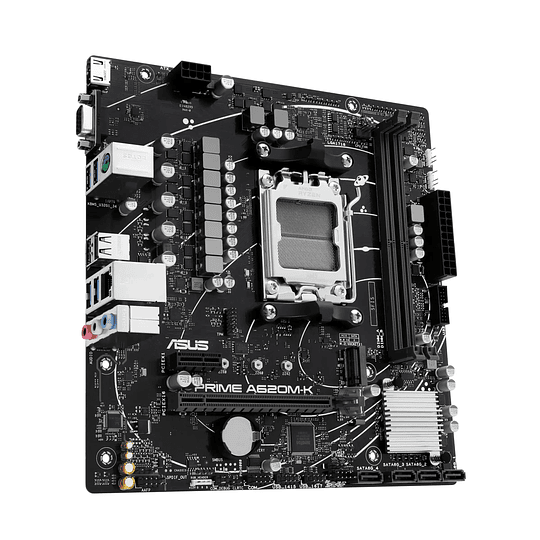 Placa Madre ASUS Prime A620M-K DDR5, Socket AM5, AMD A620, 2xDIMM, VGA, HDMI, micro-ATX