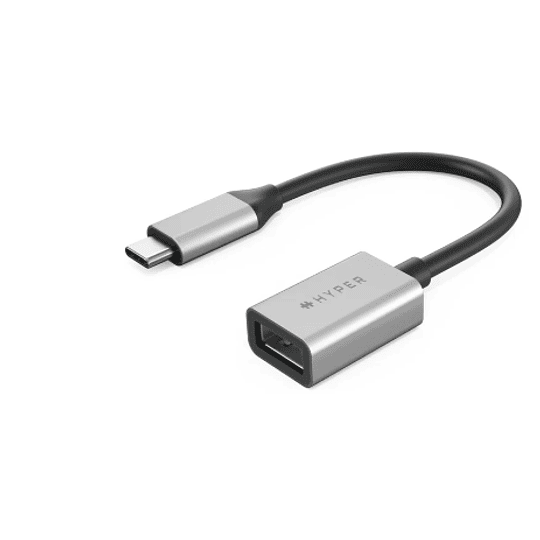 Adaptador Hyperdrive USB-C A USB-A Hyper gris 