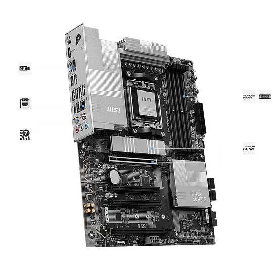 Placa Madre MSI PRO X870-P WIFI (MD X870, Socket AM5, 4x DDR5, HDMI, 4x PCI-E, 3x M.2, Wi-Fi 7, ATX)