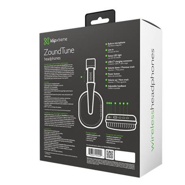 Audifonos Inalámbricos Klip Xtreme para Home audio - 25Hrs - Gray  3