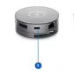 Adaptador Multipuertos DELL DA310 USB-C (USB x2, HDMI, VGA, DP) - Miniatura 4