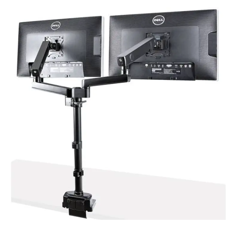 Brazo de Soporte para Dos Monitores - Altura Ajustable para 2 Monitores VESA de hasta 32