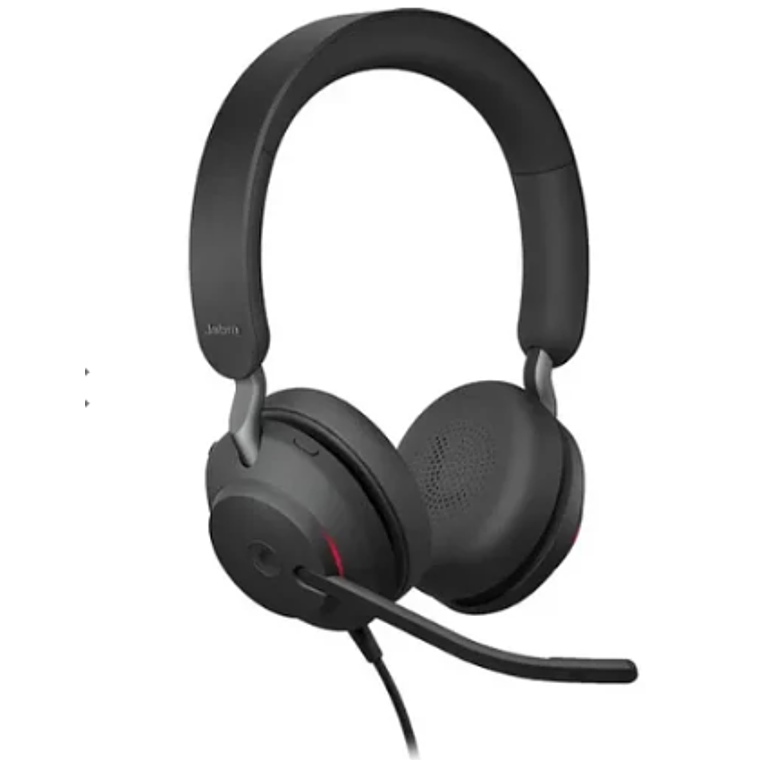Auricular Jabra Evolve2 40 SE UC Stereo -USB-C - aislamiento de ruido - optimizado para UC 1