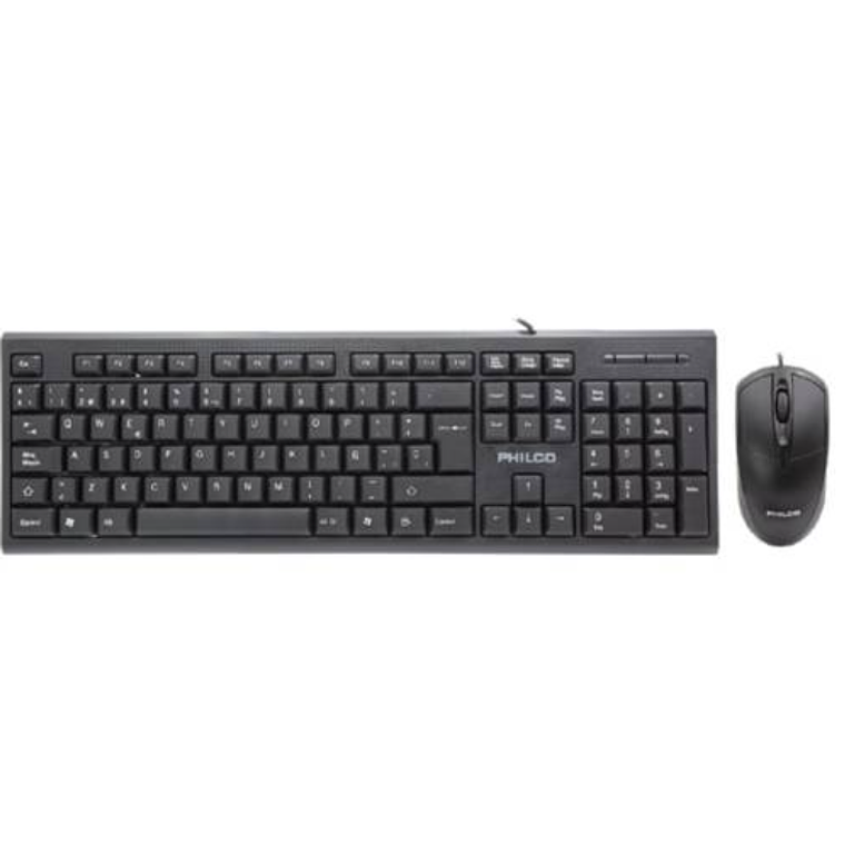 Kit Teclado + Mouse Philco, Diseño Ergonómico, Compatible con Mac y PC 1