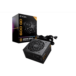 Fuente de Poder 600W EVGA 600 GD 80 PLUS Gold, 24-pin ATX